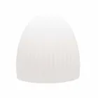 Golvlampa i vit plast med LED, Solar eller E27 Design - Massostar Viadurini