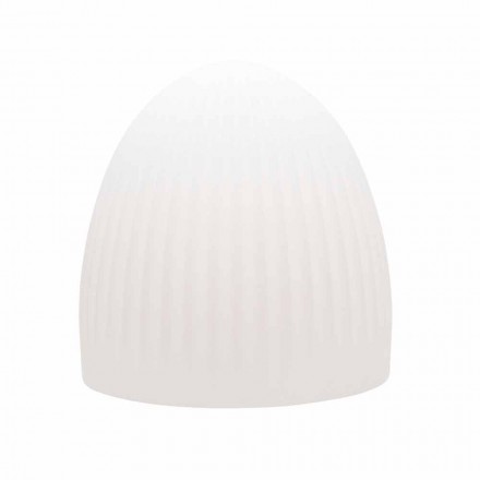 Golvlampa i vit plast med LED, Solar eller E27 Design - Massostar Viadurini