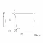 Golvlampa i massiv ek och stål Tillverkad i Italien, Precious - Calisto Viadurini