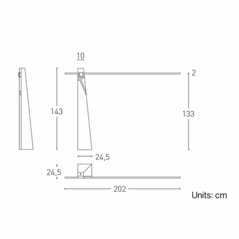 Golvlampa i massiv ek och stål Tillverkad i Italien, Precious - Calisto Viadurini