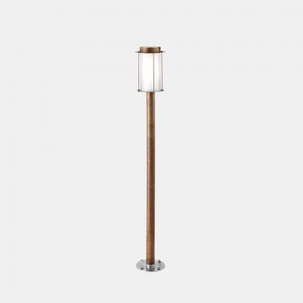 Golvlampa Utomhus High Street lampa i mässing och glas - Loggia av Il Fanale Viadurini