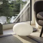 Led-, sol- eller E27 golvlampa i färgad modern oval design - Uovostar Viadurini