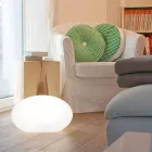 Led-, sol- eller E27 golvlampa i färgad modern oval design - Uovostar Viadurini