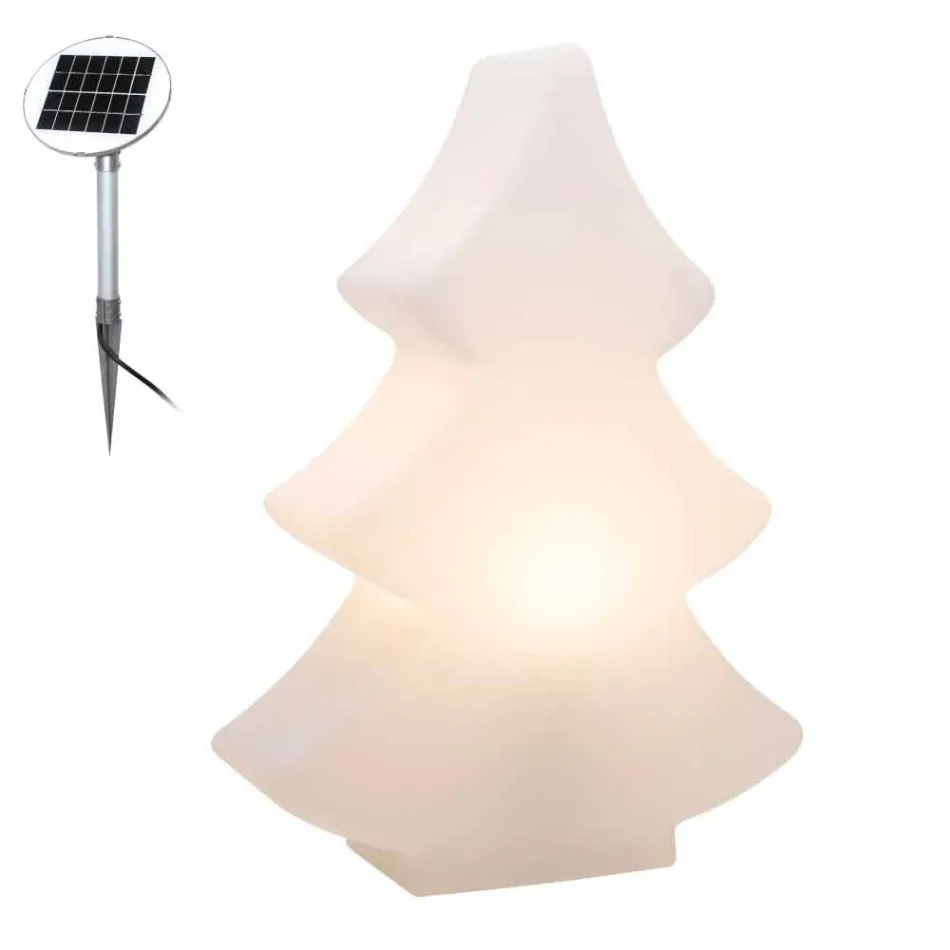 Golvlampa Led, Solar eller E27 i plastjuldesign - Alberostar Viadurini