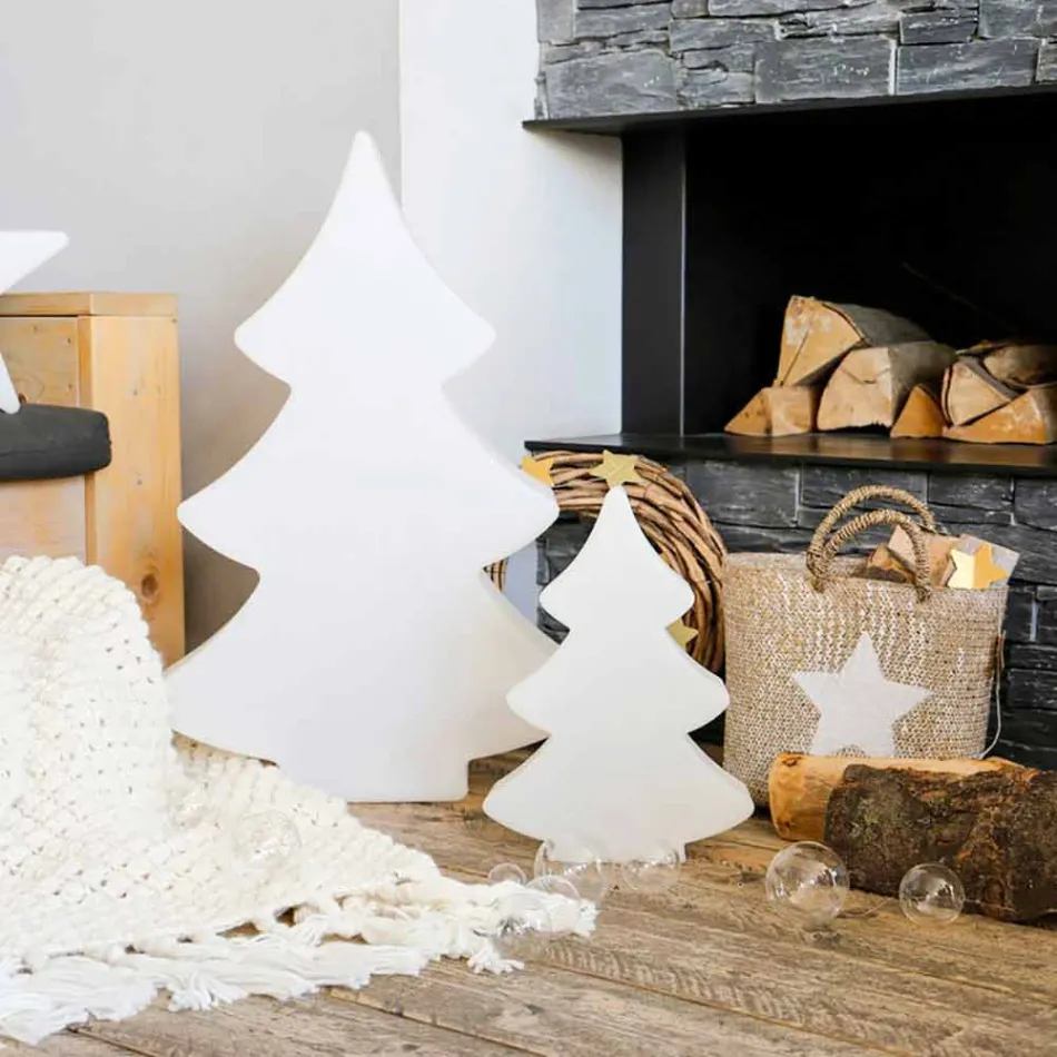 Golvlampa Led, Solar eller E27 i plastjuldesign - Alberostar Viadurini