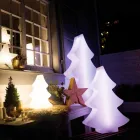 Golvlampa Led, Solar eller E27 i plastjuldesign - Alberostar Viadurini