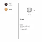 Lampa Modern design slipat stål Ø48xh.52 cm Leira Viadurini