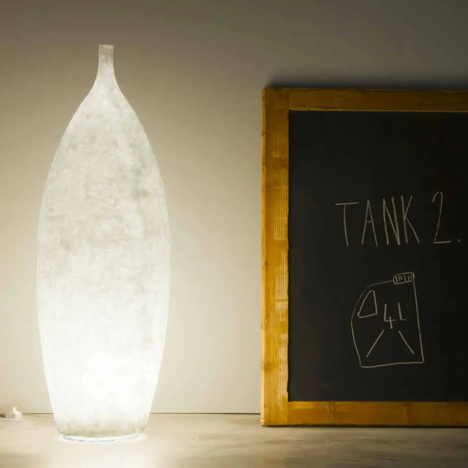 Samtida nebulit golvlampa In-es.artdesign Tank 2 H92cm Viadurini