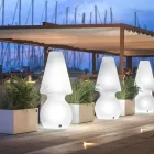 Alvarez utomhusgolvlampa med LED-ljus i polyeten Tillverkad i Italien Viadurini