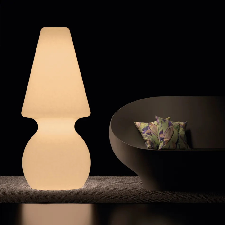 Alvarez utomhusgolvlampa med LED-ljus i polyeten Tillverkad i Italien Viadurini