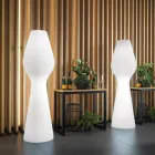 Reyes utomhusgolvlampa i polyeten med LED-ljus Tillverkad i Italien Viadurini