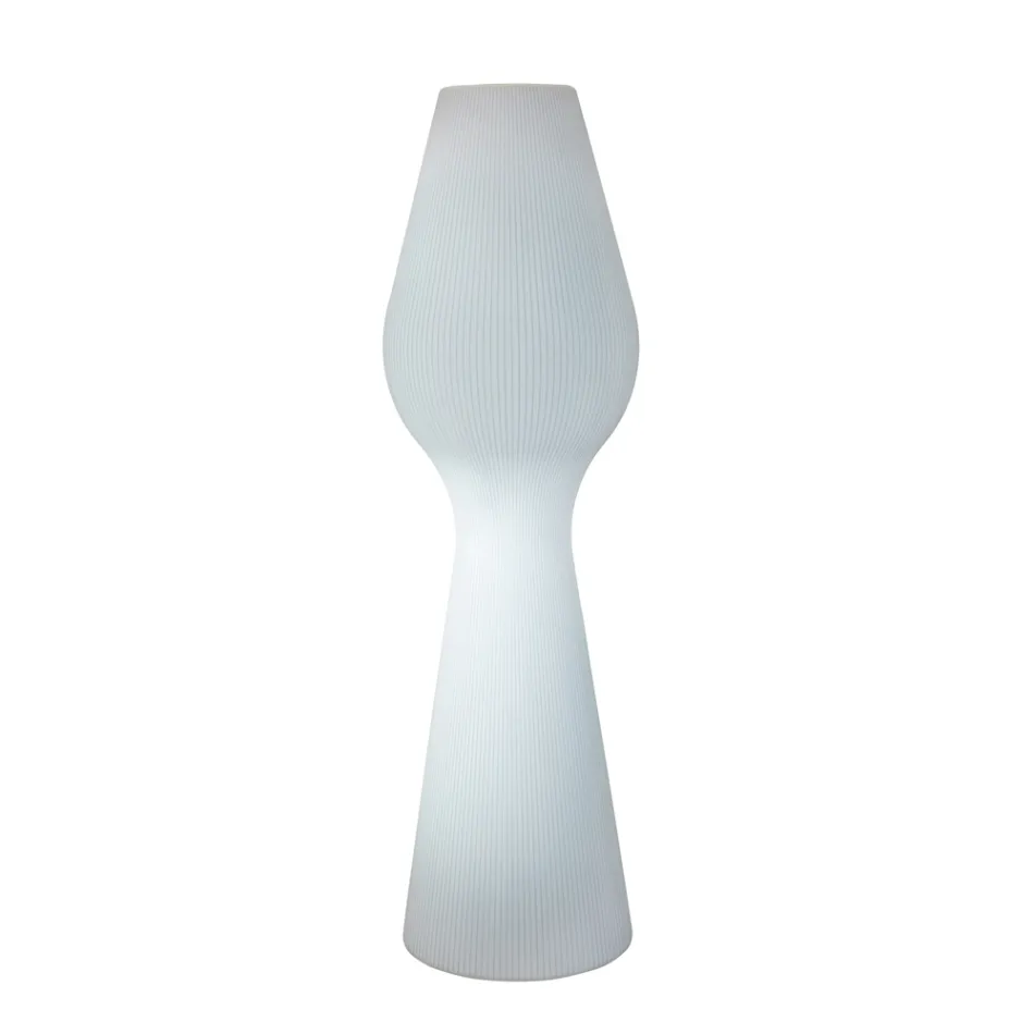 Reyes utomhusgolvlampa i polyeten med LED-ljus Tillverkad i Italien Viadurini
