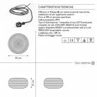 Golvlampa för utomhusdesign i 3 storlekar, 2 delar - Pandora S av Myyour Viadurini