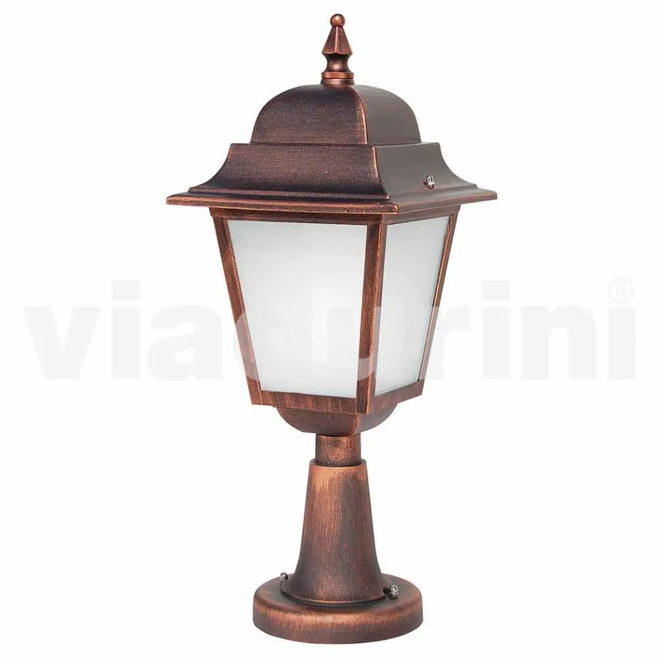 Aluminium utomhus golvlampa gjord i Italien, Aquilina Viadurini