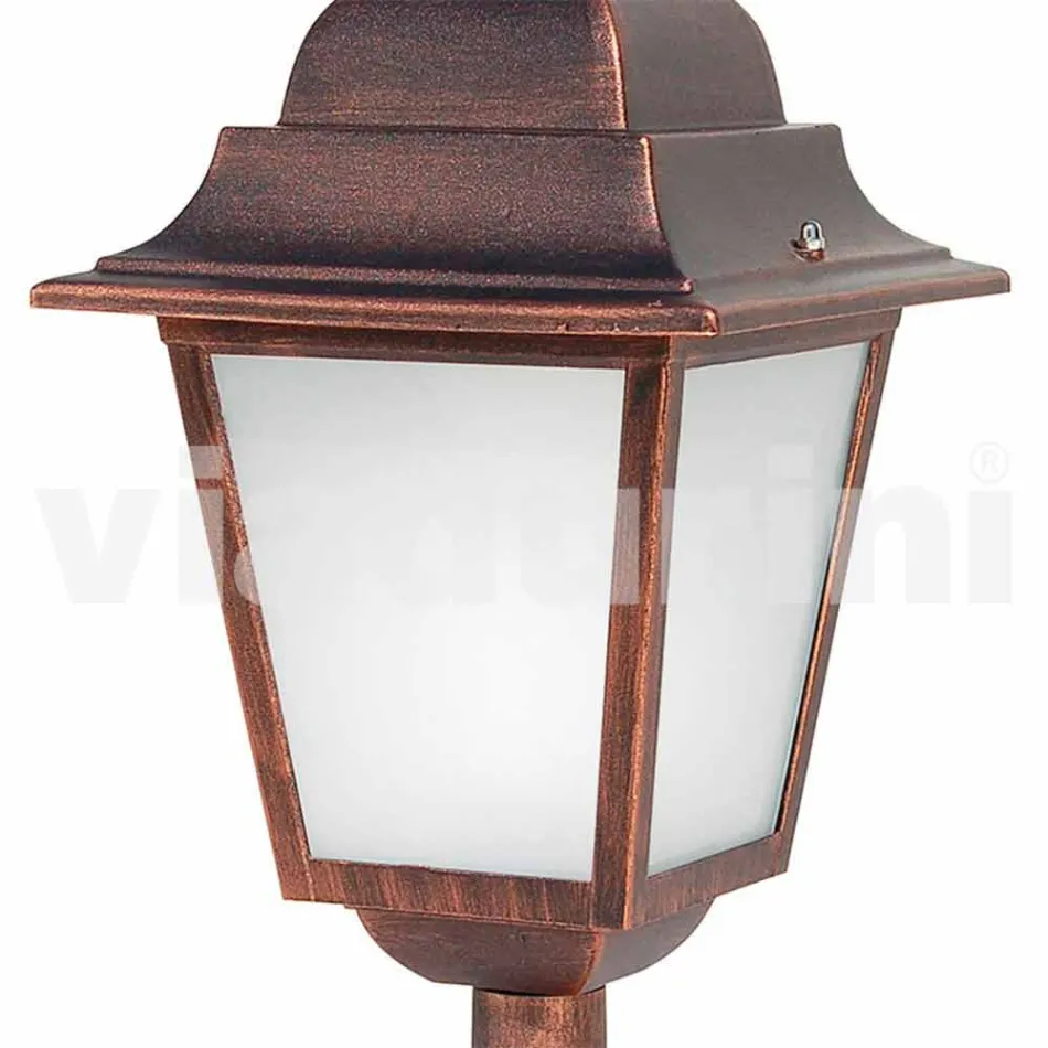 Aluminium utomhus golvlampa gjord i Italien, Aquilina Viadurini