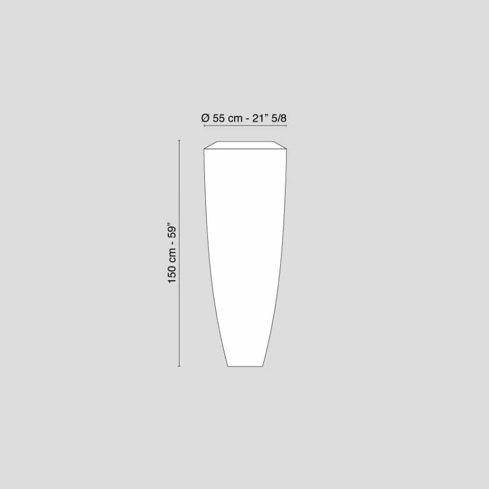 Golvlampa Outdoor LDPE att utforma Led Big Haubits Viadurini