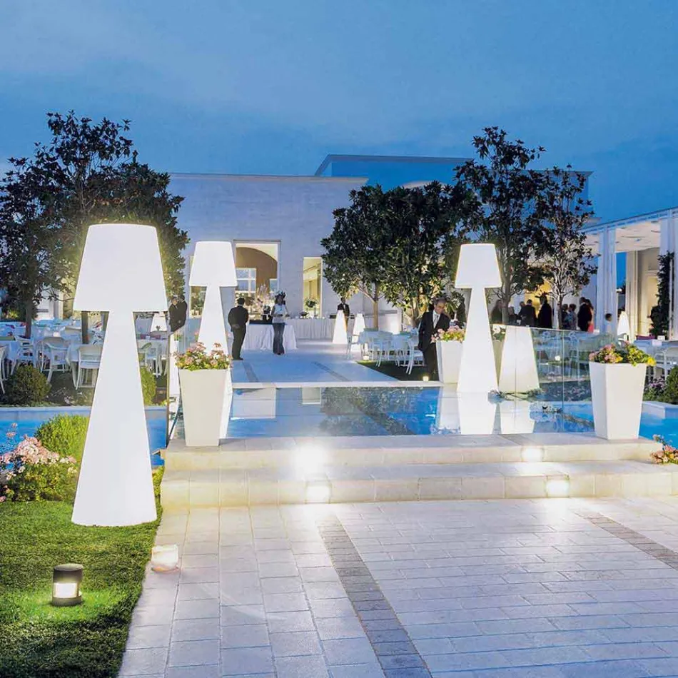 Inomhus golvlampa Slide Pivot ljus vit gjord i Italien Viadurini