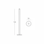 Slide Flux tunn golvlampa i metakrylat producerad i Italien Viadurini