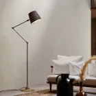 Reporter Il Fanale justerbar golvlampa i industriell stil Viadurini