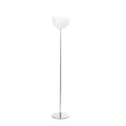 Isotta golvlampa i vitt glas med hölje Tillverkad i Italien Viadurini