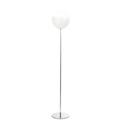 Isotta golvlampa i vitt glas med hölje Tillverkad i Italien Viadurini