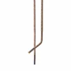 Grilli Snake tillverkad i Italien läder och metall design lampa Viadurini