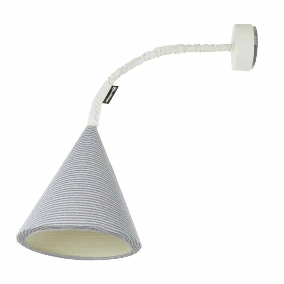 Designer vägglampa In-es.artdesign Jazz En Stripe-färgad ull Viadurini