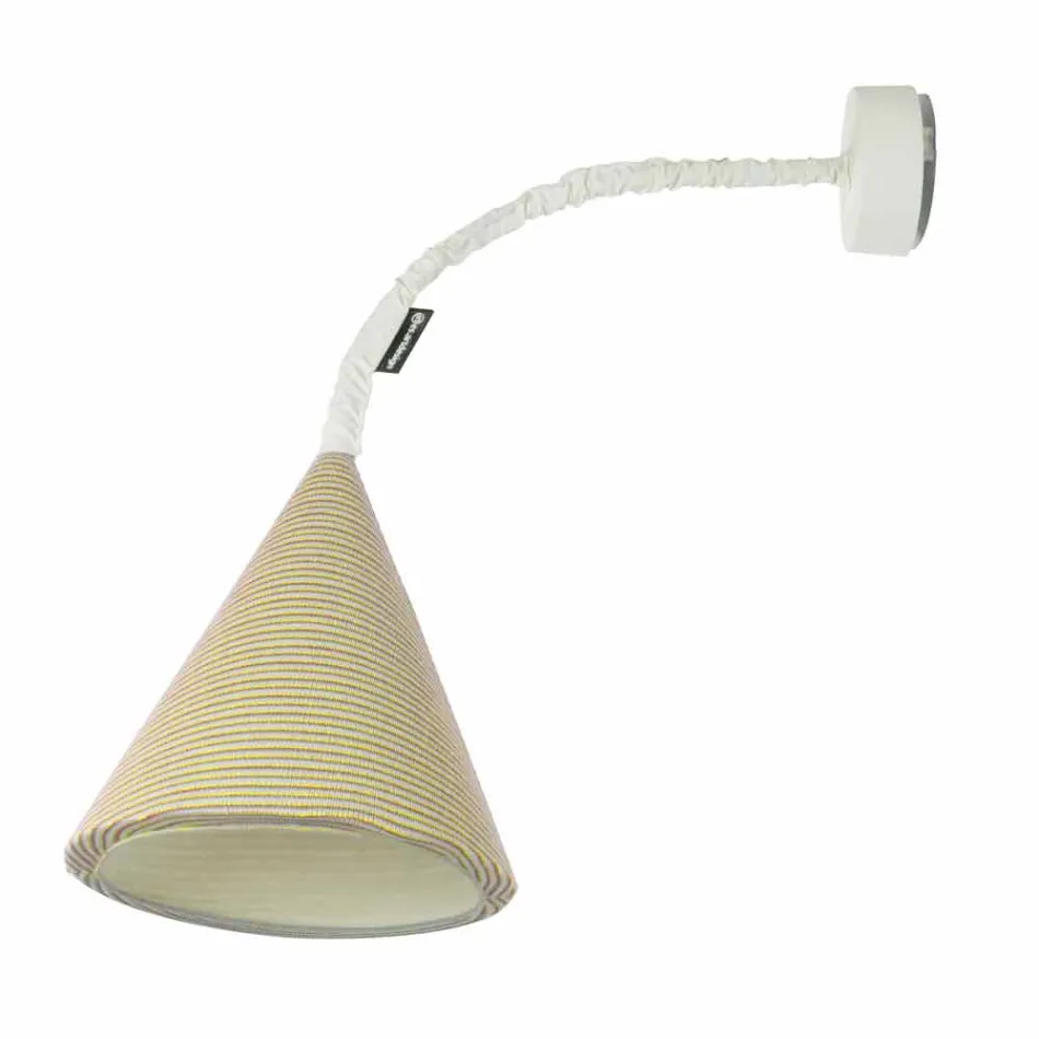 Designer vägglampa In-es.artdesign Jazz En Stripe-färgad ull Viadurini