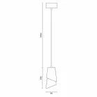 Designfjädringslampa i keramik tillverkad i Italien Asien Viadurini