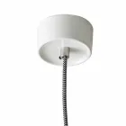 Design hänge lampa i röd keramik gjord i Italien Asien Viadurini