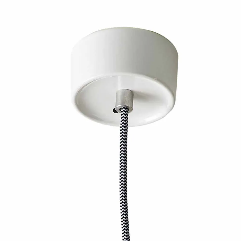 Design hänge lampa i röd keramik gjord i Italien Asien Viadurini