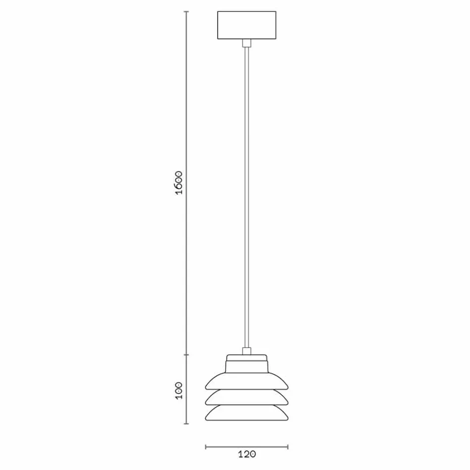 Design hänge lampa i röd keramik gjord i Italien Asien Viadurini