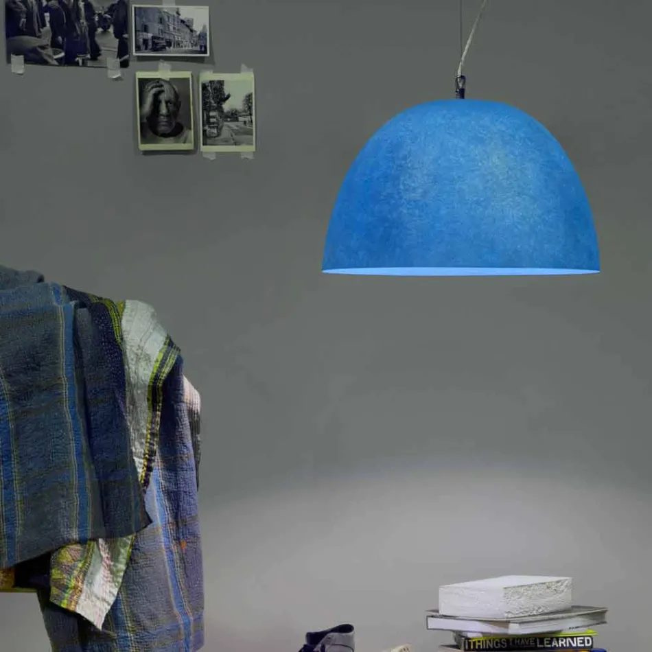 Suspension design lampa In-es.artdesign H2o Färgad nebulit Viadurini