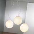 Suspension design lampa In-es.artdesign Tre Lune i nebulit