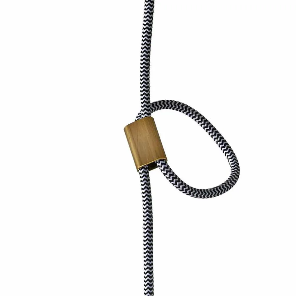 Suspension design lampa av trä och keramik gjord i Italien Asien Viadurini