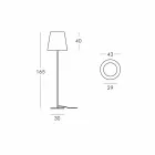 Golvlampa design Ali Baba Steel Slide metal tillverkad i Italien Viadurini