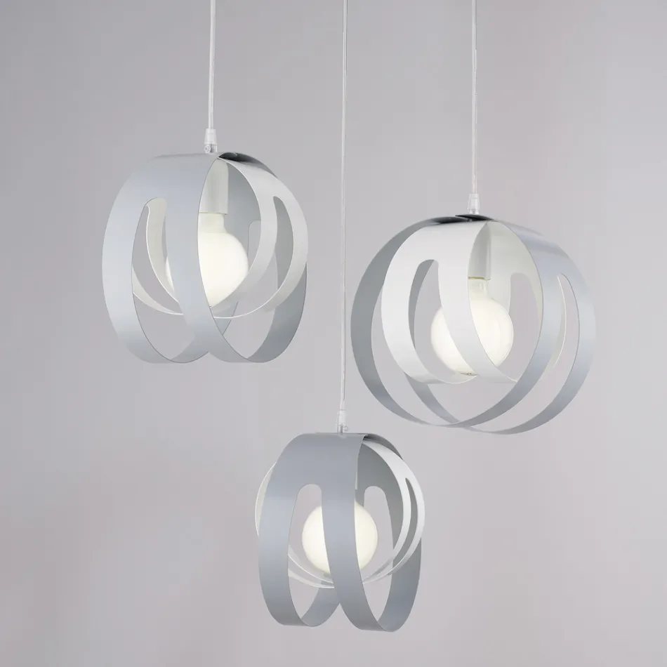 Aries - En italiensktillverkad designerlampa i glas och metall för elegant inredning - Aries Viadurini