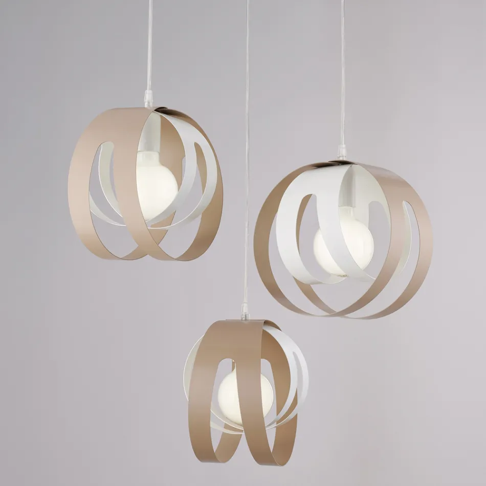 Aries - En italiensktillverkad designerlampa i glas och metall för elegant inredning - Aries Viadurini
