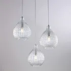 Designerlampa i glas och metall tillverkad i Italien för elegant inredning - Atlas Viadurini