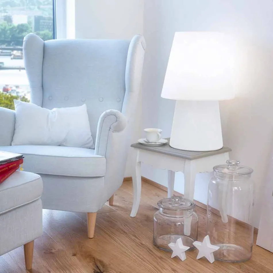 Modern designlampa för inomhus eller utomhus i färgad plast - Fungostar Viadurini