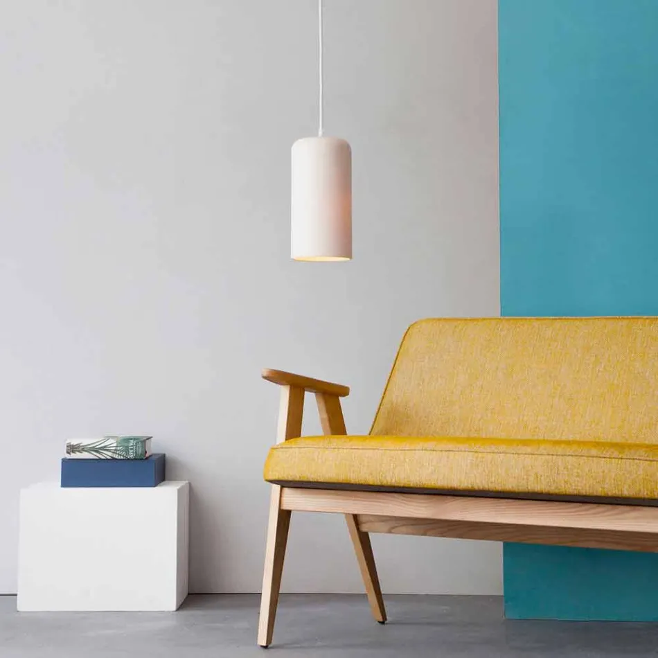 Suspenderad designlampa In-es.artdesign Stearinljus 1 i färgad lapren Viadurini