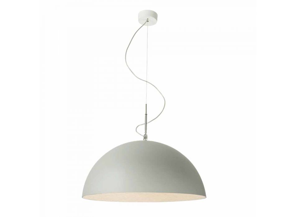 Suspenderad designlampa In-es.artdesign Halvmåne Cementfärg Viadurini