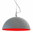 Suspenderad designlampa In-es.artdesign Halvmåne Cementfärg Viadurini