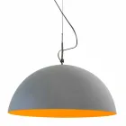 Suspenderad designlampa In-es.artdesign Halvmåne Cementfärg Viadurini