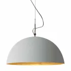 Suspenderad designlampa In-es.artdesign Halvmåne Cementfärg Viadurini