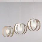Elegant lampa i glas och metall tillverkad i Italien för raffinerade interiörer - Aries Viadurini
