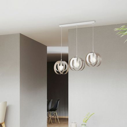 Elegant lampa i glas och metall tillverkad i Italien för raffinerade interiörer - Aries Viadurini