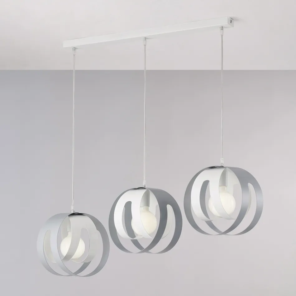Elegant lampa i glas och metall tillverkad i Italien för raffinerade interiörer - Aries Viadurini
