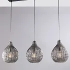 Elegant lampa i glas och metall tillverkad i Italien för raffinerade interiörer - Atlas Viadurini