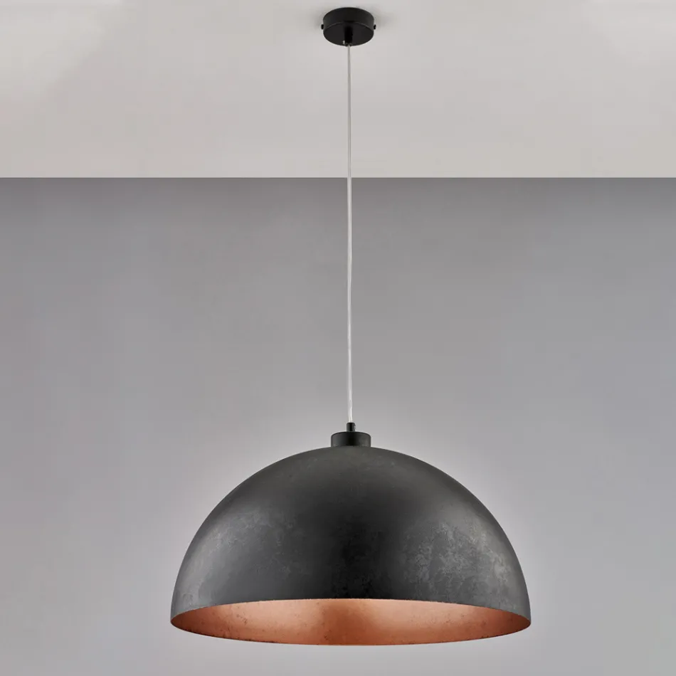 Elegant lampa i glas och metall tillverkad i Italien för raffinerade interiörer - Deneb Viadurini